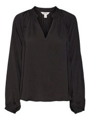 Vero Moda Bluzka w kolorze czarnym rozmiar: M. Czarne bluzki Vero Moda, m, bez wzorów, bez kołnierzyka, bez ramiączek. Za 41.79 zł.
