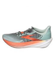 Brooks Buty "Hyperion Max" w kolorze błękitno-pomarańczowym do biegania rozmiar: 38,5. Niebieskie buty do biegania Brooks, bez wzorów, bez zapięcia, do biegania. Za 511.95 zł.