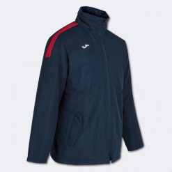 Kurtka wiatroszczelna Joma Trivor. Niebieskie kurtki Joma, bez wzorów, z polaru, z kapturem. Za 329.95 zł.