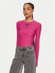 Versace Jeans Couture Body 77HAM221 J0148 Różowy Slim Fit. Czerwone body i gorsety Versace Jeans Couture, bez wzorów, z jeansu, bez ramiączek. Za 389.99 zł.
