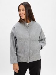 Noisy May Kurtka - Halston Kobiety szary, XS. Szare kurtki przejściowe sportowe Noisy May, xs, bez wzorów, bez kaptura. Za 349.95 zł.