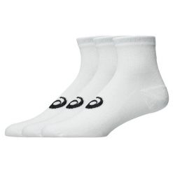 Skarpety Asics Quarter 3 pary. Czarne skarpetki ASICS, bez wzorów, z bawełny. Za 63.99 zł.