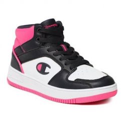 Buty do chodzenia damskie Champion Rebound 20 Mid. Białe buty treningowe Champion, bez wzorów, z materiału, bez zapięcia, trekkingowe. Za 147.39 zł.