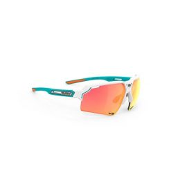 Okulary Rudy Project DELTABEAT WHITE EMERALD MATTE - Multilaser Orange. Białe okulary przeciwsłoneczne Rudy Project, bez wzorów. Za 640.00 zł.