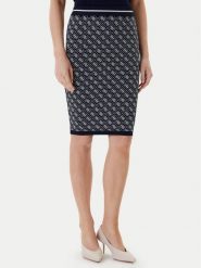 Guess Spódnica ołówkowa W4BD53 Z37K0 Granatowy Regular Fit. Niebieskie spódnice Guess, xs, z aplikacjami, z syntetyku, ołówkowe. Za 279.99 zł.