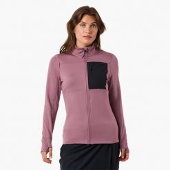 Bluza polarowa Wędrówki damska Swedemount Trondheim Midlayer Full Zip. Fioletowe bluzy bez kaptura SWEDEMOUNT, na zimę, bez wzorów, z polaru, narciarskie. Za 185.00 zł.