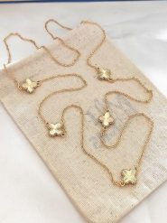 Atelier MIU Pozłacany naszyjnik z elementami ozdobnymi - dł. 80 cm rozmiar: onesize. Żółte naszyjniki atelier MIU, z materiału, pozłacane. Za 88.23 zł.