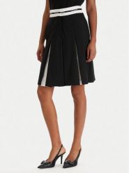 KARL LAGERFELD Spódnica mini B1W12005 Czarny Regular Fit. Czarne spódnice KARL LAGERFELD, bez wzorów, z wełny, mini. Za 1,099.00 zł.