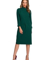 Stylove Sukienka w kolorze zielonym rozmiar: XL. Zielone sukienki Stylove, xl, bez wzorów, bez kołnierzyka, bez ramiączek, maxi. Za 202.50 zł.