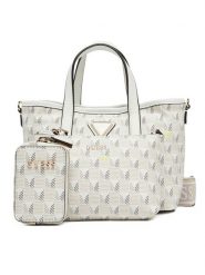 Guess Torebka HWJT93 44750 Biały. Białe torebki klasyczne Guess, z aplikacjami, ze skóry, bez dodatków. Za 429.99 zł.