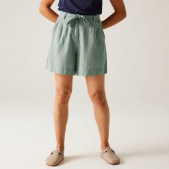 Damskie spodenki Sabela II. Szare szorty Regatta, bez wzorów, z bawełny, sportowe. Za 231.00 zł.