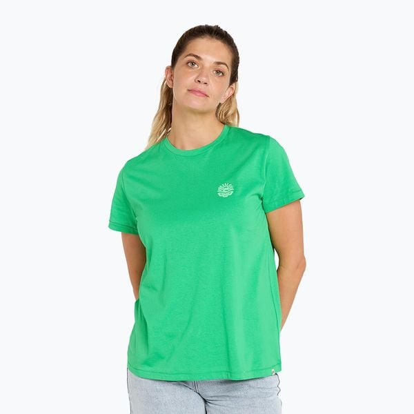 Koszulka damska Rip Curl Re-Entry Crew. Zielone t-shirty sportowe Rip Curl, m, bez wzorów, bez ramiączek. Za 79.99 zł.