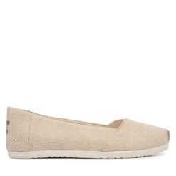 Baleriny Toms. Brązowe baleriny TOMS, bez wzorów, bez obcasa, bez zapięcia. Za 249.99 zł.