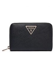 Guess Portfel "Laurel" w kolorze czarnym - 14 x 9,5 x 2 cm rozmiar: onesize. Czarne portfele Guess, z aplikacjami, z materiału. Za 209.95 zł.