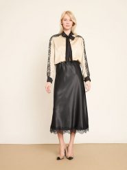 BGN Koszula w kolorze beżowym rozmiar: 38. Brązowe koszule BGN, bez wzorów, z koronki, bez kołnierzyka, bez ramiączek. Za 143.99 zł.