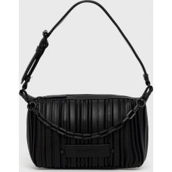 Karl Lagerfeld torebka kolor czarny. Czarne listonoszki KARL LAGERFELD, bez wzorów, na ramię, bez dodatków. Za 1,099.90 zł.