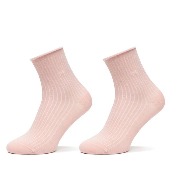 Skarpety długie Calvin Klein. Czerwone skarpetki Calvin Klein, bez wzorów. Za 59.99 zł.