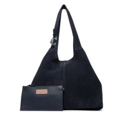 Torebka Coccinelle. Niebieskie shopper bag Coccinelle, bez wzorów, bez dodatków. Za 1,399.00 zł.
