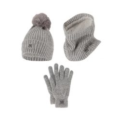 Zestaw Damski Rękawiczki/Czapka/Chusta. Czerwone chusty HEAT KEEPER, bez wzorów, z materiału. Za 249.54 zł.
