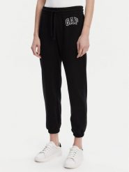Gap Spodnie dresowe 889527-00 Czarny Relaxed Fit. Czarne spodnie dresowe GAP, bez wzorów, z bawełny. Za 149.99 zł.