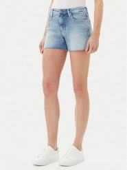 Calvin Klein Jeans Szorty jeansowe J20J225158 Niebieski Slim Fit. Niebieskie szorty Calvin Klein Jeans, bez wzorów, z bawełny. Za 269.99 zł.