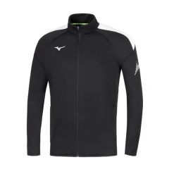 Kurtka z dresu Mizuno RB. Czarne kurtki do biegania Mizuno, l, bez wzorów, z dresówki, bez kaptura, do biegania. Za 215.80 zł.