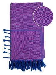 Towel to Go Chusta hammam "Samos" w kolorze niebiesko-fioletowym - 175 x 95 cm rozmiar: onesize. Niebieskie chusty Towel to Go, bez wzorów, z bawełny. Za 73.99 zł.