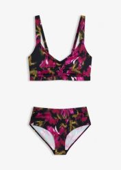 Bikini braletka (2 części). Czarne bikini bonprix, bez wzorów. Za 99.99 zł.