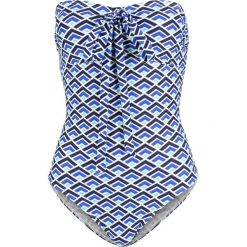 Kostium kąpielowy shape bonprix biało-niebieski z nadrukiem. Bielizna modelująca marki bonprix. Za 109.99 zł.