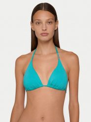 Guess Góra od bikini E6GJ30 MC040 Niebieski. Niebieskie bikini Guess, z aplikacjami, z syntetyku. Za 269.99 zł.