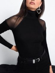 Milan Kiss Bluzka w kolorze czarnym rozmiar: L. Czarne bluzki Milan Kiss, l, bez wzorów, z wiskozy, bez kołnierzyka, bez ramiączek. Za 113.99 zł.