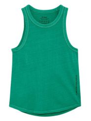 Ecoalf Top w kolorze zielonym rozmiar: XS. Zielone topy Ecoalf, xs, bez wzorów, z bawełny, bez kołnierzyka, bez ramiączek. Za 39.58 zł.