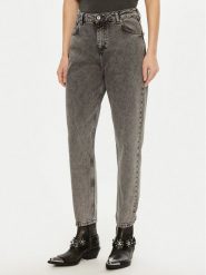 Mustang Jeansy Charlotte 1015989 Szary Mom Fit. Szare jeansy Mustang, bez wzorów, z bawełny. Za 219.99 zł.
