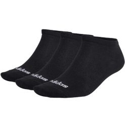 Skarpety adidas Thin Linear Low-Cut Socks 3P. Czarne skarpetki adidas, bez wzorów. Za 30.99 zł.