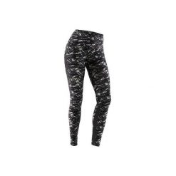 Legginsy Gym & Pilates 520 damskie. Szare legginsy DOMYOS, bez wzorów, z bawełny. W wyprzedaży za 39.99 zł.