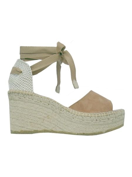 Högl Sandały "Lucca" w kolorze jasnobrązowo-beżowym na koturnie rozmiar: 36. Brązowe sandały Högl, bez wzorów, z otwartym noskiem, bez obcasa, na koturnie, bez zapięcia. Za 154.07 zł.