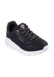 Buty SKECHERS UNO LITE-METALLIC MO Czarny. Białe buty trekkingowe Skechers, z materiału, bez zapięcia. Za 209.99 zł.