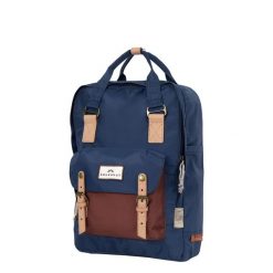 Plecak miejski Doughnut Macaroon Large Jungle Series - navy. Niebieskie plecaki Doughnut, bez wzorów, bez dodatków. Za 350.99 zł.
