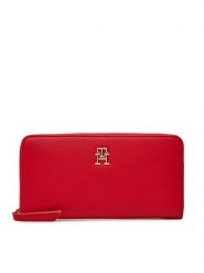 Tommy Hilfiger Duży Portfel Damski Th Logotape Lrg Za AW0AW17266 Czerwony. Czerwone portfele Tommy Hilfiger, bez wzorów, ze skóry. Za 239.99 zł.
