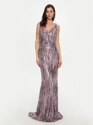 Fracomina Sukienka wieczorowa FQ24WD3014W53601 Fioletowy Slim Fit. Fioletowe sukienki Fracomina, s, bez wzorów, z syntetyku, wizytowe, bez kołnierzyka, bez ramiączek. Za 649.99 zł.