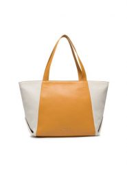 Jenny Fairy Torebka MJT-J-150-50-01 Żółty. Żółte shopper bag Jenny Fairy, bez wzorów, ze skóry, bez dodatków. Za 89.98 zł.