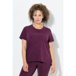 Damskie Koszulka styl vintage klasyczna okrągły dekolt krótki rękaw. Czerwone t-shirty sportowe Ulla Popken, plus size, bez wzorów, z bawełny, bez ramiączek. Za 199.99 zł.