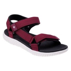 Sandały Damskie Apodis. Fioletowe sandały Hi-tec, bez wzorów, sportowe, bez obcasa, bez zapięcia. Za 100.99 zł.