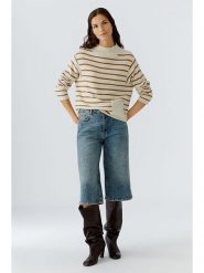 Oui Sweter w kolorze karmelowo-kremowym rozmiar: 40. Brązowe swetry Oui, bez wzorów, z wełny, bez ramiączek. Za 338.21 zł.