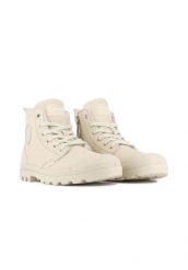 Buty sportowe Sneakersy damskie, Pampa Hi Zip WL. Brązowe buty treningowe Palladium, na zimę, bez wzorów, z materiału, bez zapięcia, trekkingowe. Za 479.99 zł.