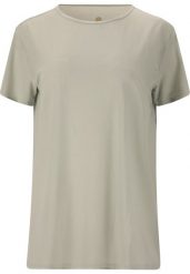 Koszulka damska Athlecia Lizzy. Brązowe t-shirty sportowe Endurance, bez wzorów, z materiału, bez ramiączek, na fitness i siłownię. Za 137.00 zł.