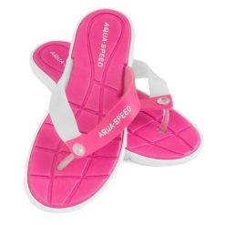 Japonki basenowe damskie Aqua Speed Bali. Czerwone japonki Aqua-Speed, bez wzorów, sportowe. Za 36.99 zł.