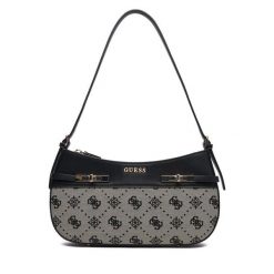 Torebka Guess. Czarne torebki klasyczne Guess, z aplikacjami, klasyczne, bez dodatków. Za 589.99 zł.