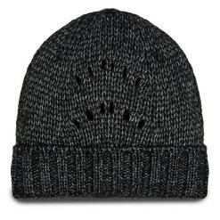 Czapka Guess. Czarne czapki zimowe Guess, z aplikacjami. Za 189.99 zł.
