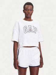 Gap Bluza 778442-02 Biały Oversize. Białe bluzy GAP, l, bez wzorów, z bawełny, bez kaptura. Za 169.99 zł.